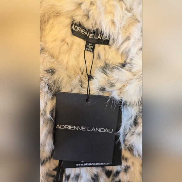 NWT Beautiful Fur Adrienne Landau Leopard Hoodie - Picture 7 of 16